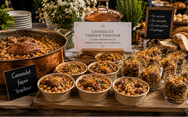 Cassoulet en réception traiteur à Toulouse