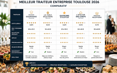 Cocktail d'entreprise avec traiteur a Toulouse